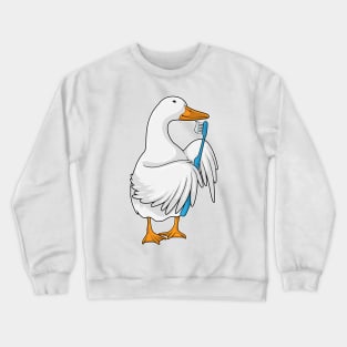 Duck Toothbrush Crewneck Sweatshirt